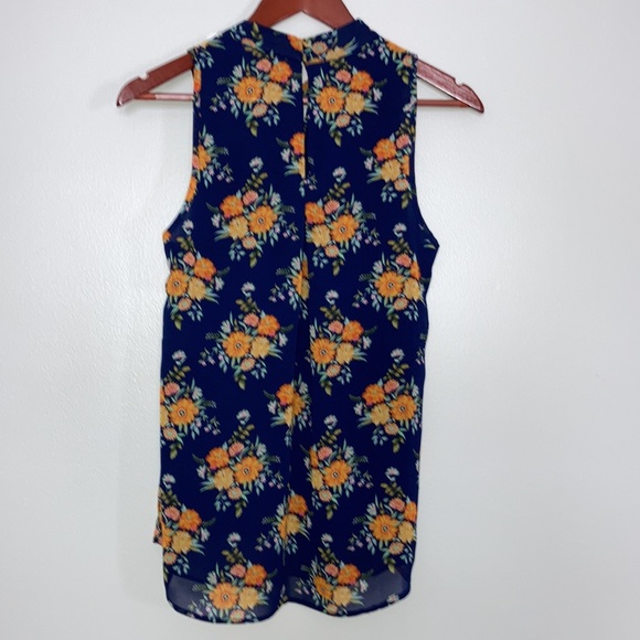 NWT DR2 by Daniel Rainn Sleeveless Floral Top Size Small - Picture 2 of 7